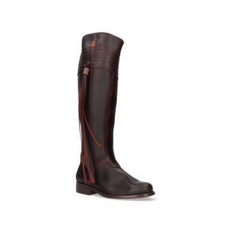 Knee-high sequinned boots (Cartuja model) with fringe embellishment Valverde del Camino