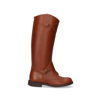 Aged leather polo riding boot Valverde del Camino