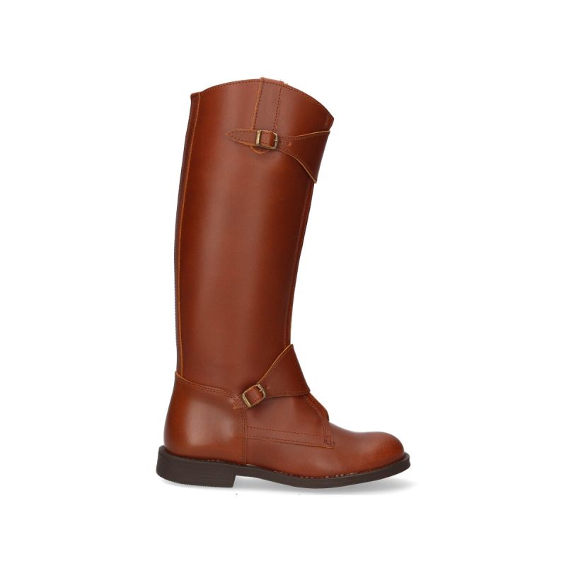 Bota hípica polo de couro envelhecido