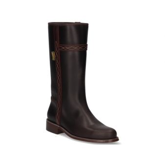 Cowboy boot with top stitching embellishment Valverde del Camino