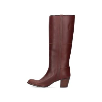 Cowboy boot with coffee coloured heel Valverde del Camino