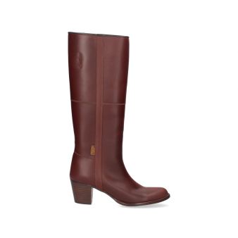 Cowboy boot with coffee...