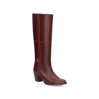 Cowboy boot with coffee coloured heel Valverde del Camino