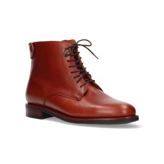 Short bronze rear zipper boot Valverde del Camino