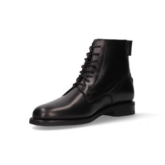 Botte courte avec fermeture éclair arrière noire Valverde del Camino