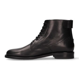 Botte courte avec fermeture éclair arrière noire Valverde del Camino