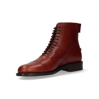 Mocassim com borlas corinto e sola de couro