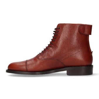 Mocassim com borlas corinto e sola de couro