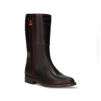 Boy's cowboy boot in coffee colour Valverde del Camino