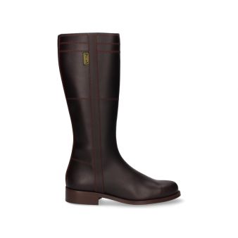 Bota lisa cremallera...