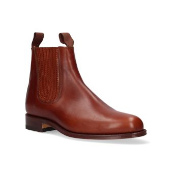 Short natural boot with pleated gusset Valverde del Camino