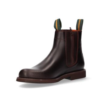Short calf boot with gusset and zip Valverde del Camino