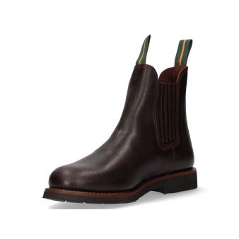 Short chestnut calf boot with elastic gusset Valverde del Camino