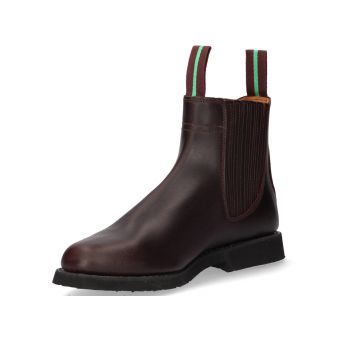 Short calf boot with gusset and rubber sole Valverde del Camino