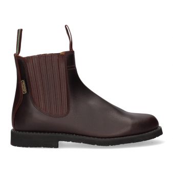 Short calf boot with gusset and rubber sole Valverde del Camino