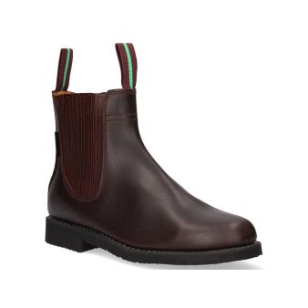 Short calf boot with gusset and rubber sole Valverde del Camino