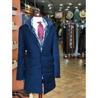Manteau long marine