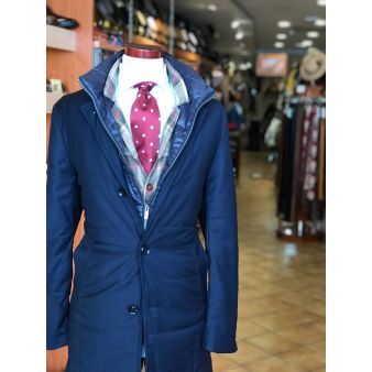 Manteau long marine