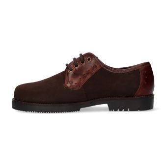 Chaussure à lacets en nubuck huilé