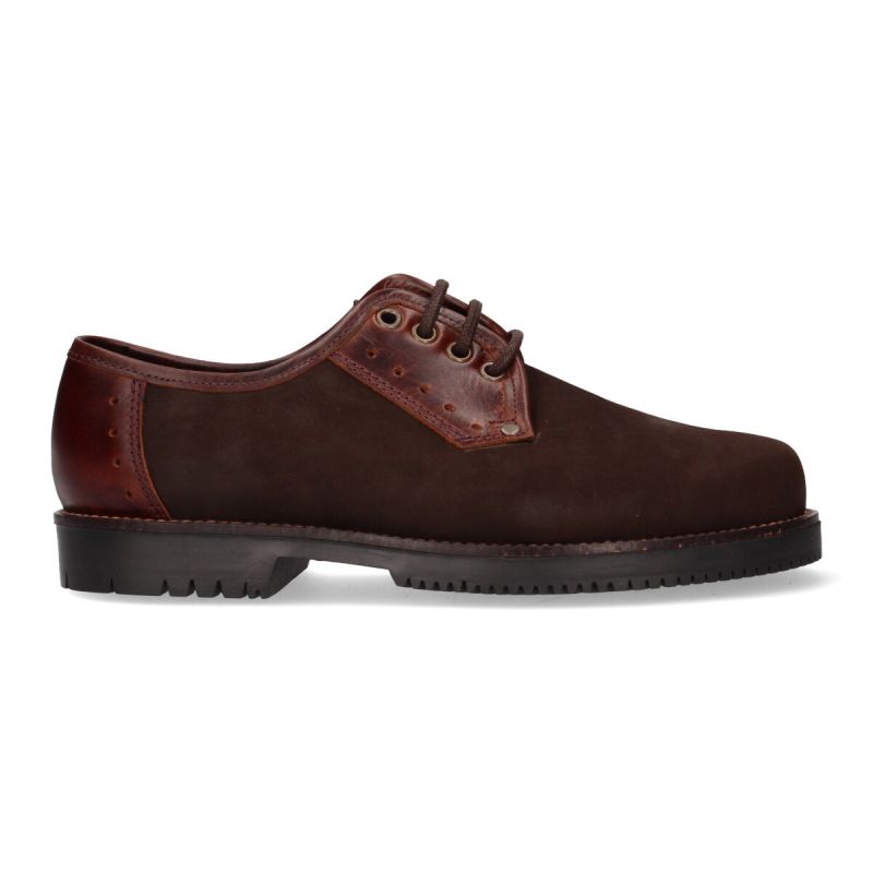 Chaussure à lacets en nubuck huilé