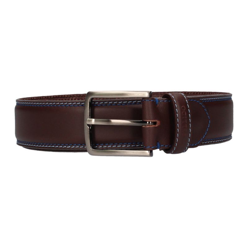 Ceinture marron avec surpiqures