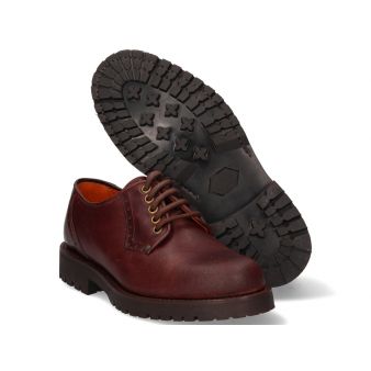 Blucher de couro liso Valverde del Camino