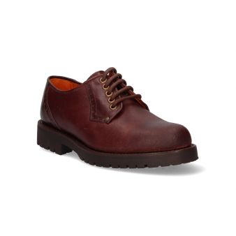 Blucher de couro liso Valverde del Camino