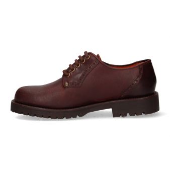 Blucher de couro liso Valverde del Camino