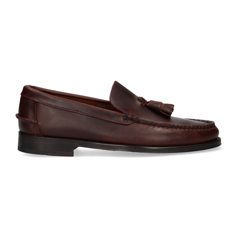 Mocassin avec pompons marron