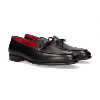 Mocasín lazo boxcalf negro