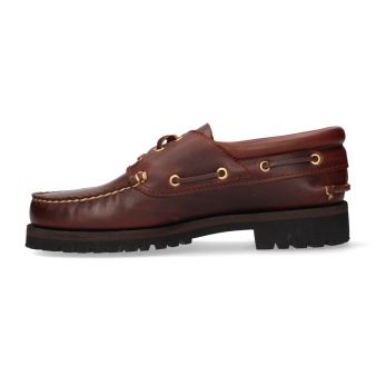 Sapato náutico de couro