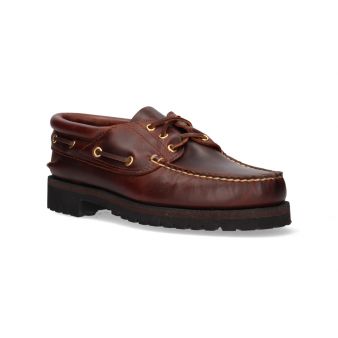 Sapato náutico de couro