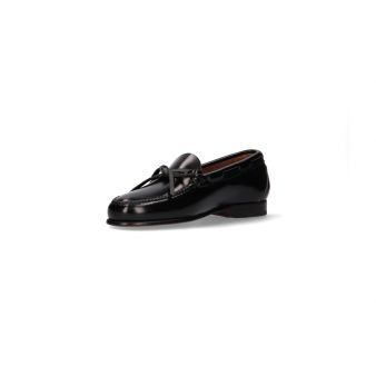 Blucher de couro preto