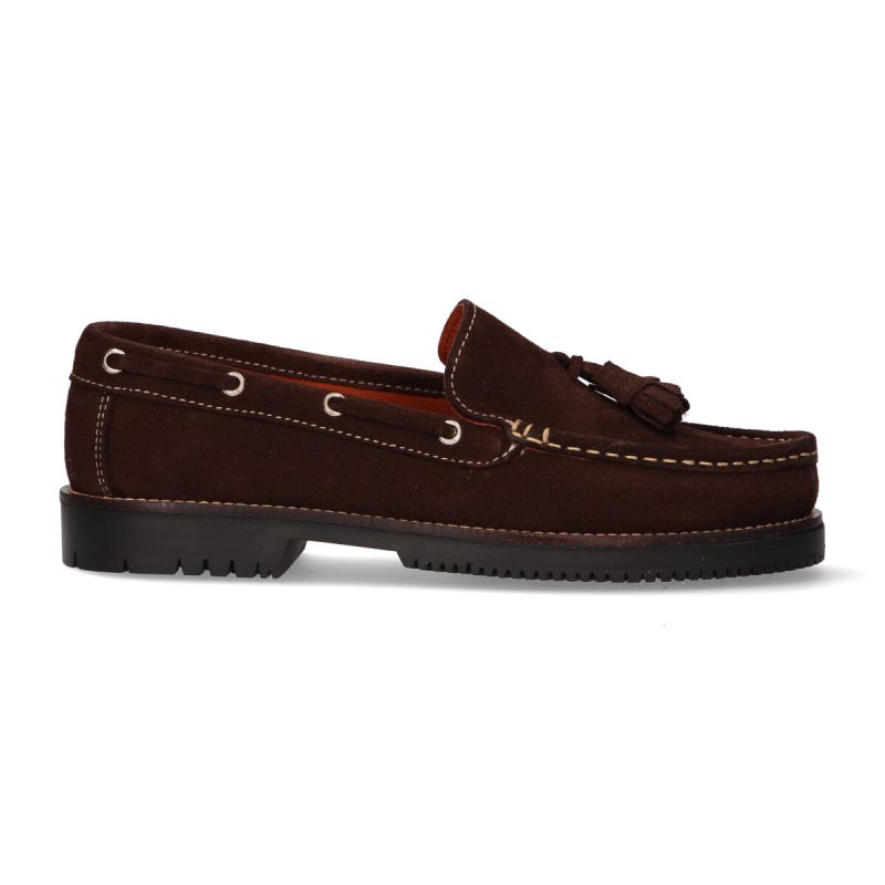 Mocassin avec pompons marron