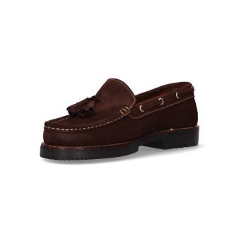 Mocassin avec pompons marron