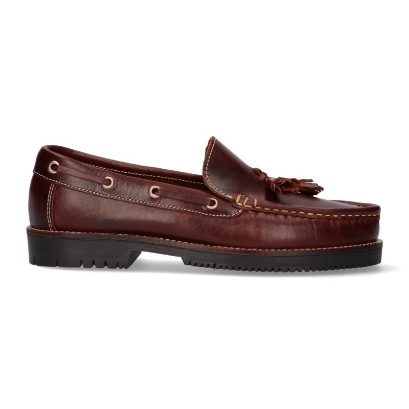 Mocassin avec pompons marron