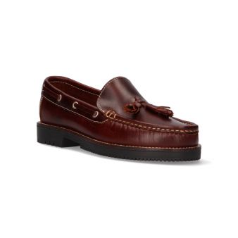 Mocassin avec pompons marron
