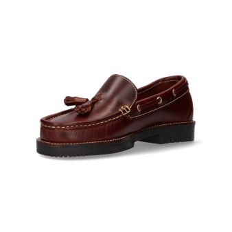 Mocassin avec pompons marron