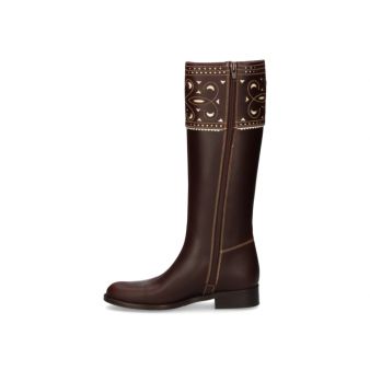 Bota cartujana cremallera plana Valverde del Camino