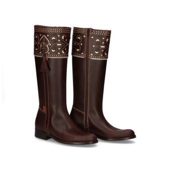 Bota cartujana cremallera plana Valverde del Camino