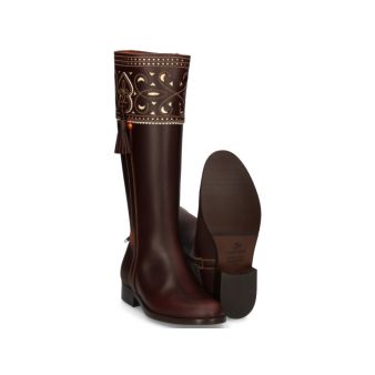 Bota cartujana cremallera plana Valverde del Camino