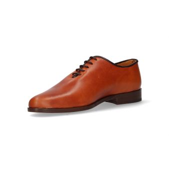 Chaussure anglaise femme avec franges bronze