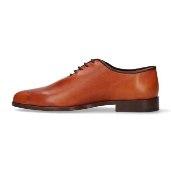 Chaussure anglaise femme avec franges bronze