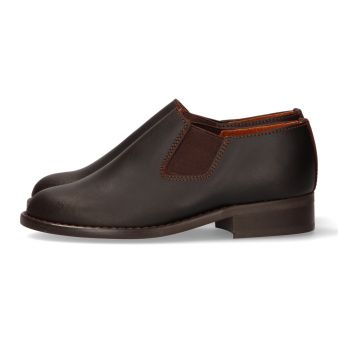 Chaussure avec elastiques pour guetre chataigne Valverde del Camino