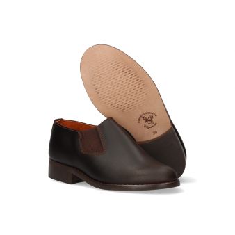 Shoe with elastic bands for chestnut gaiter Valverde del Camino