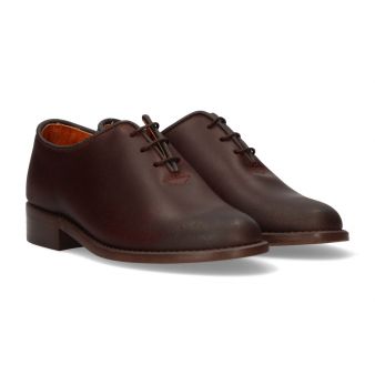 English style boy's shoe for chestnut gaiter Valverde del Camino