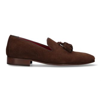 Loafer with Brown Suede Tassels
