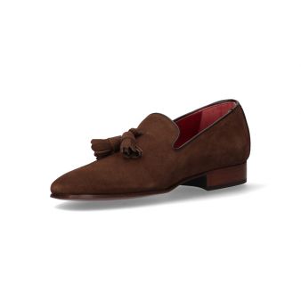 Loafer with Brown Suede Tassels