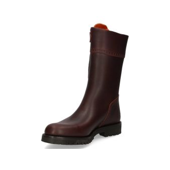 Bota de caça em couro de cano médio