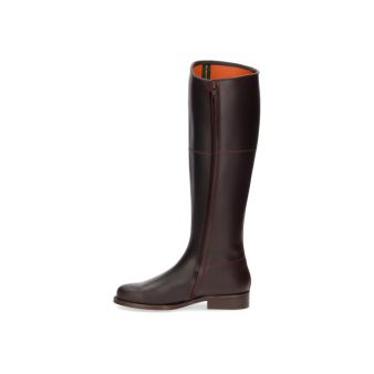 Pilgrimage boot with chestnut zipper special width Valverde del Camino